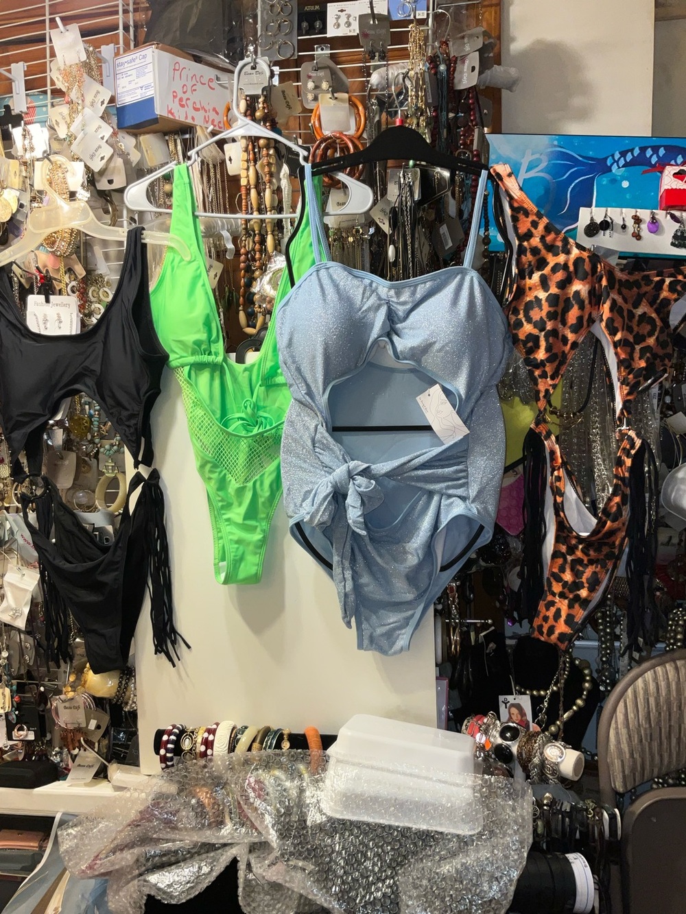 2XLARGE Sparkling Light Blue Cutout One-Piece Swimsuit NEW